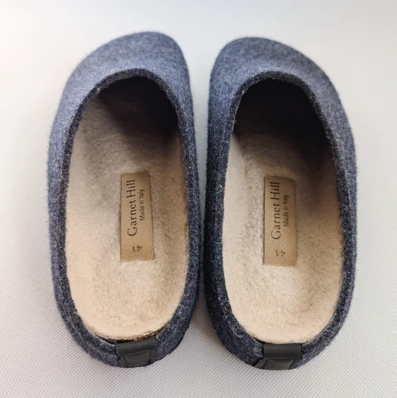 Garnet HillI Italian One Mile High Wool Mule Clogs Quiet Luxury - Picture 5 of 8